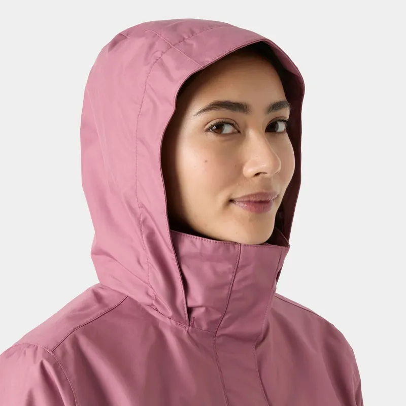 Helly Hansen Womens Aden Long Coat in Wildberry-4
