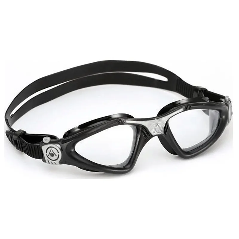 Aqua Sphere Kayenne Clear Lens Swim Goggles in Black / Silver-1