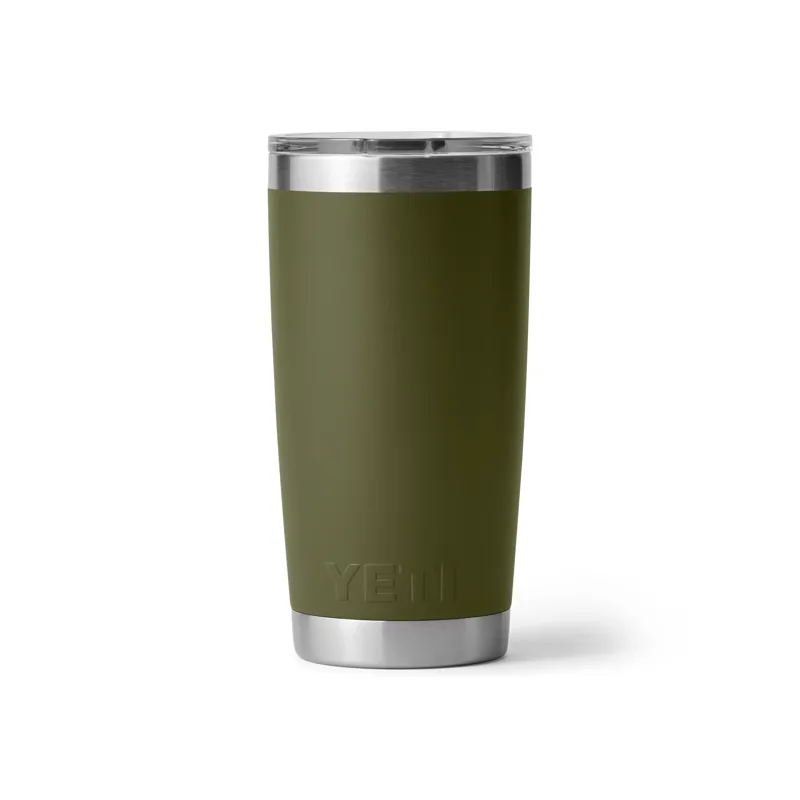 Yeti Rambler 20 oz Tumbler MS in Olive / King Crab Orange-2