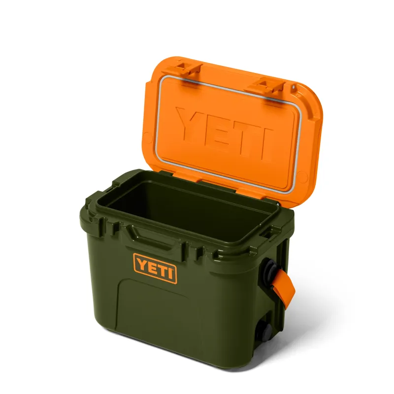 Yeti Roadie 15 Hard Cooler in Olive / King Crab Orange-1