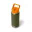 Yeti Rambler 26 oz C Straw Bottle in Olive / King Crab Orange