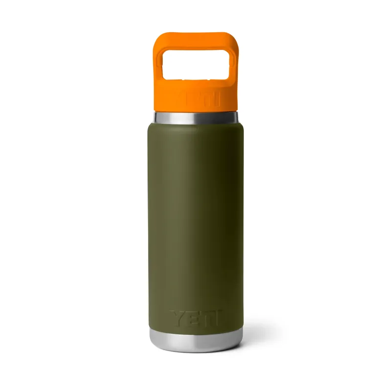 Yeti Rambler 26 oz C Straw Bottle in Olive / King Crab Orange-2
