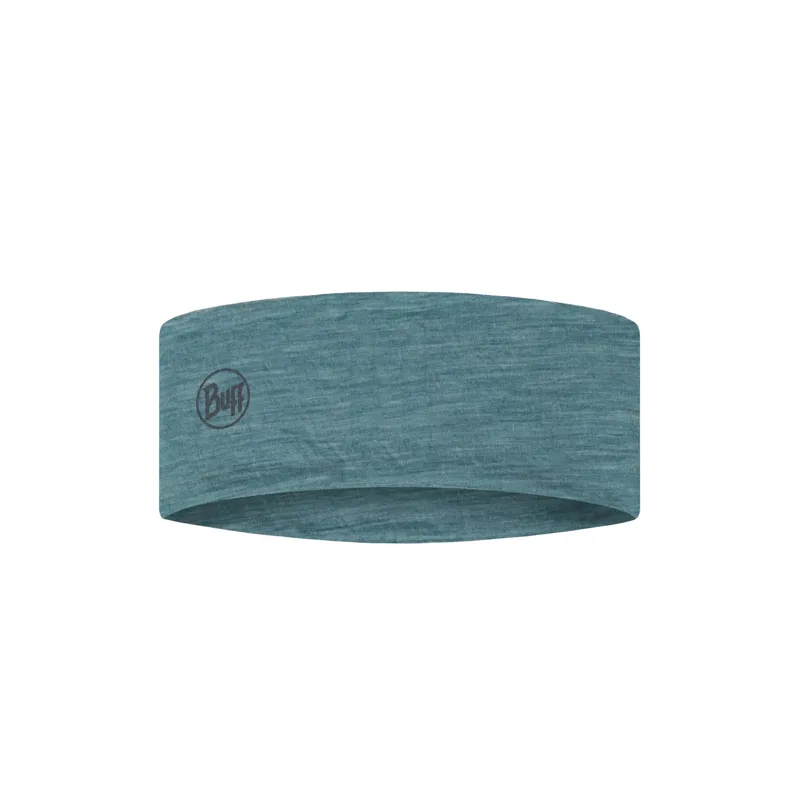 Buff Merino Lightweight Headband in Solid Pool