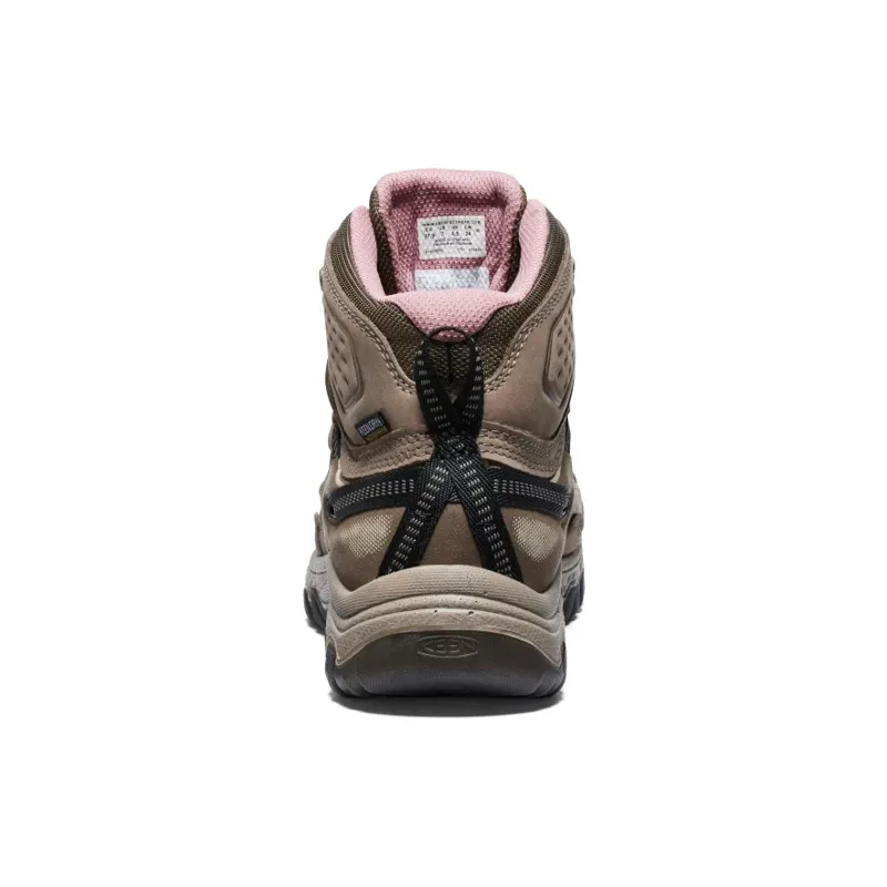 Keen Women's Targhee IV Mid WP Boots in Brindle / Nostalgia Rose-4