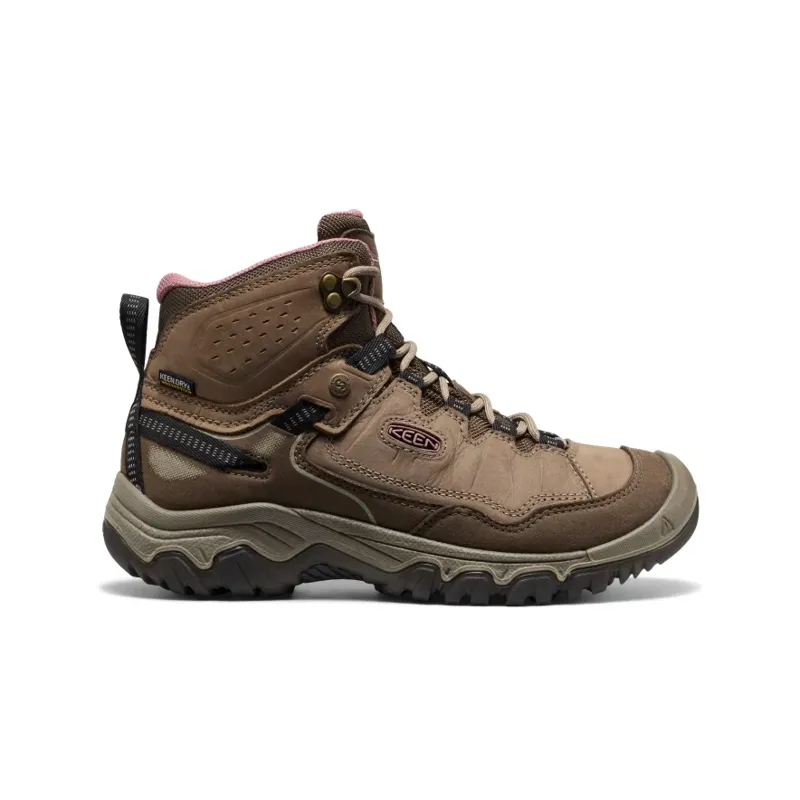 Keen Women's Targhee IV Mid WP Boots in Brindle / Nostalgia Rose-1