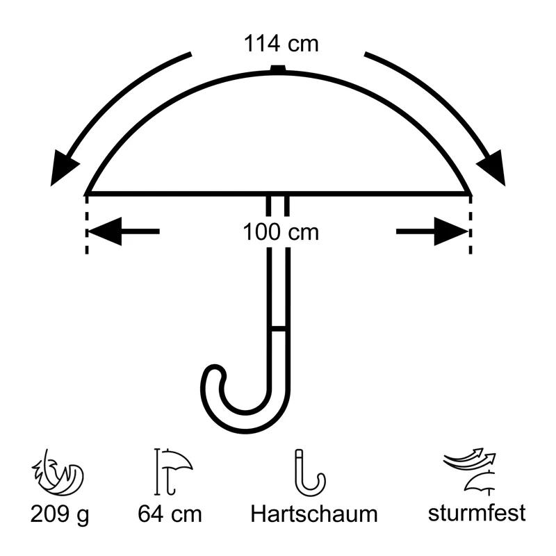 Euroschirm Swing Liteflex Umbrella in CW1-4