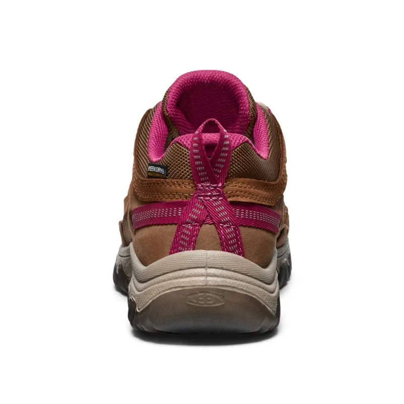 Keen Womens Targhee IV WP Hiking Shoe in Bison / Beaujolais-4