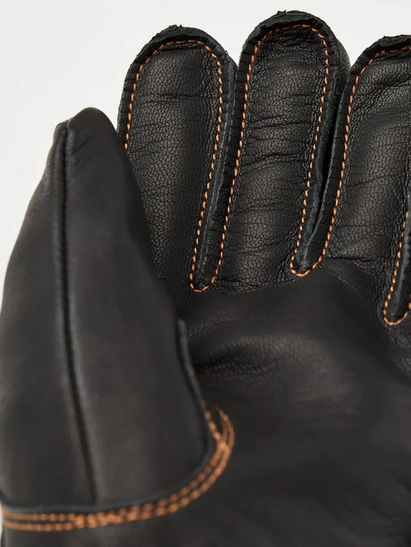 Hestra Falt Guide Glove 5-Finger in Brown / Black-2