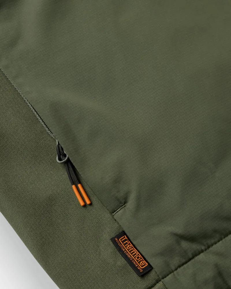 Passenger Mens Daybreak Lightweight Recycled Thermore Insulated Jacket 2 in Faded Black / Khaki-8