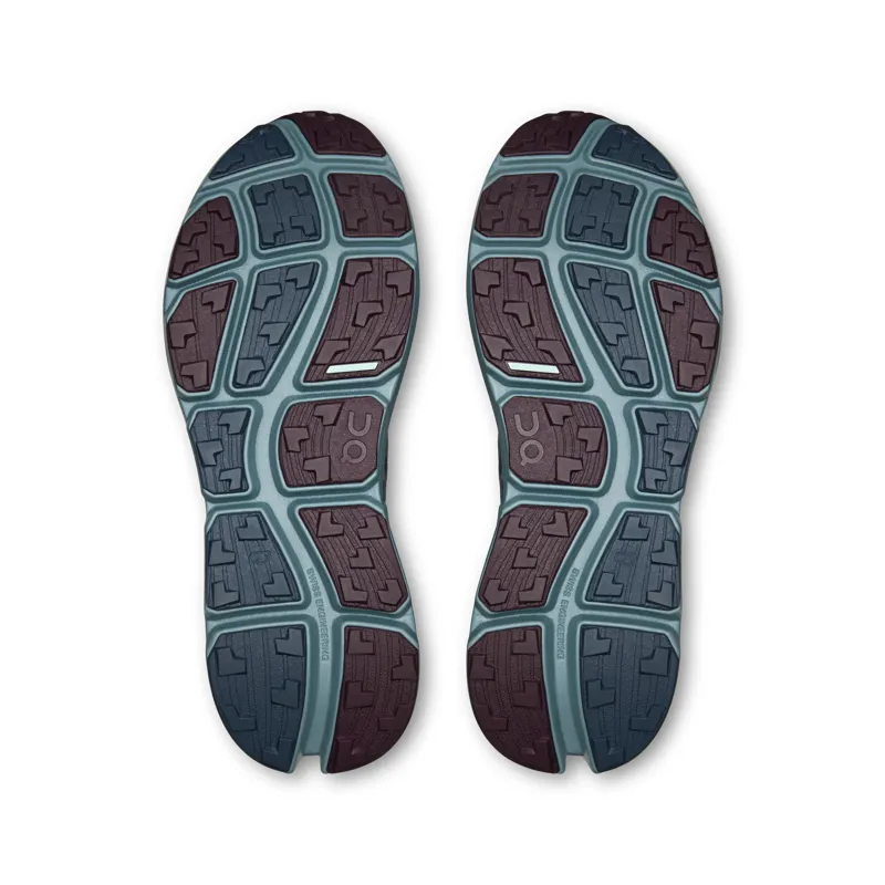 On Mens Cloudsoma Trail Running Shoes in Urchin / Agave-5