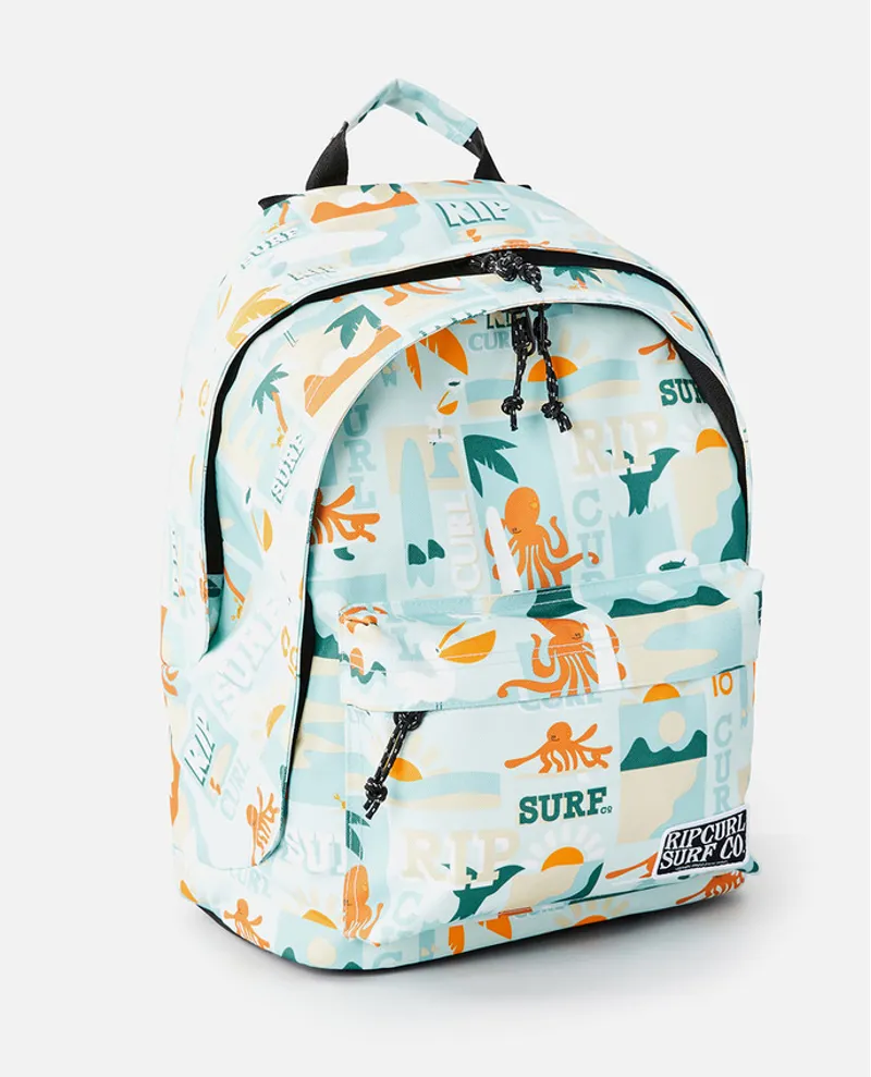 Rip Curl Double Dome 24L BTS Backpack in White/Blue-1