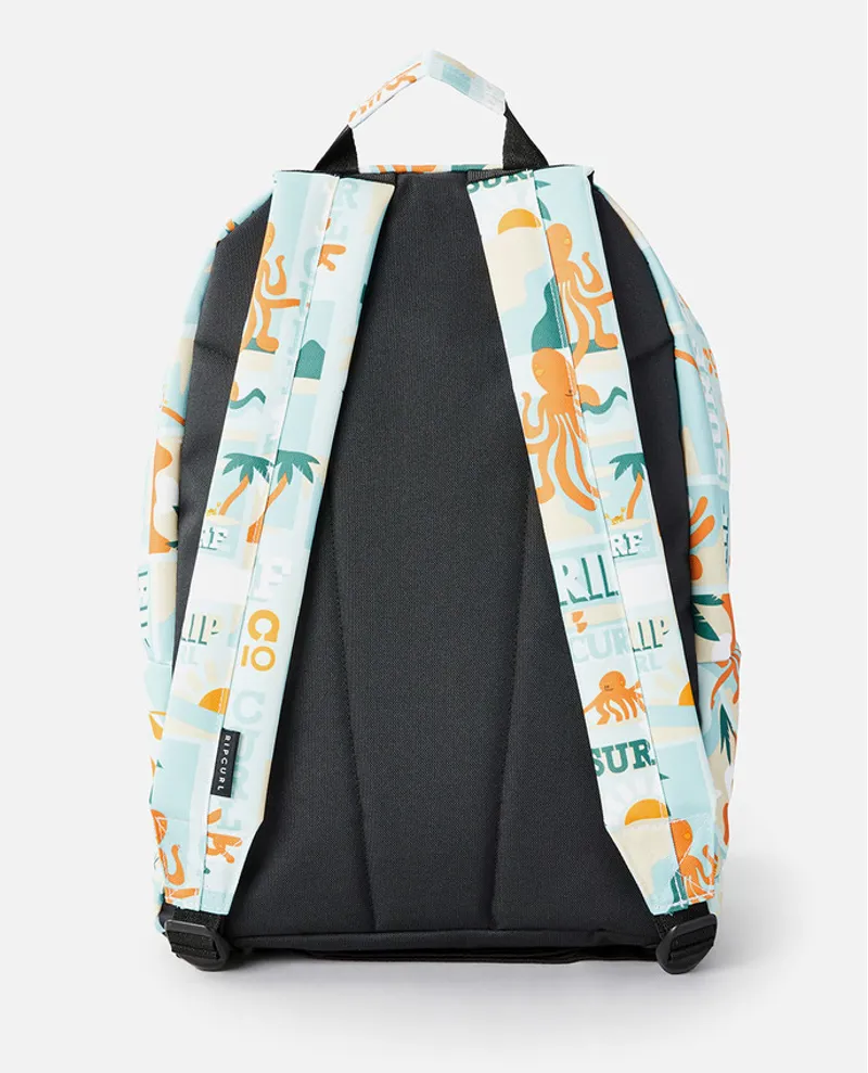 Rip Curl Double Dome 24L BTS Backpack in White/Blue-2