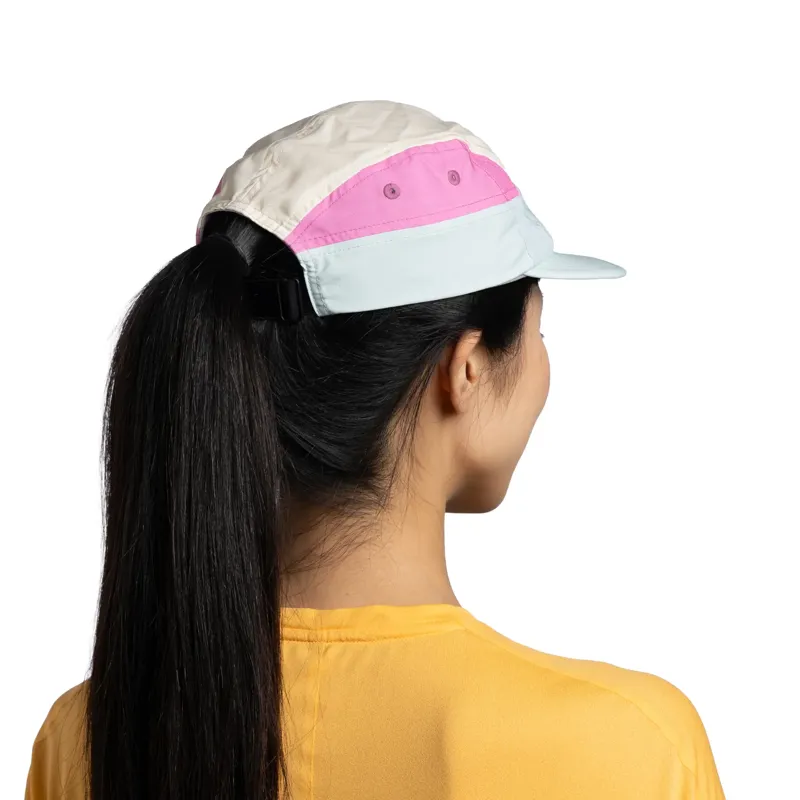 Buff 5 Panel Go Cap in Domus Seagrove Green-5