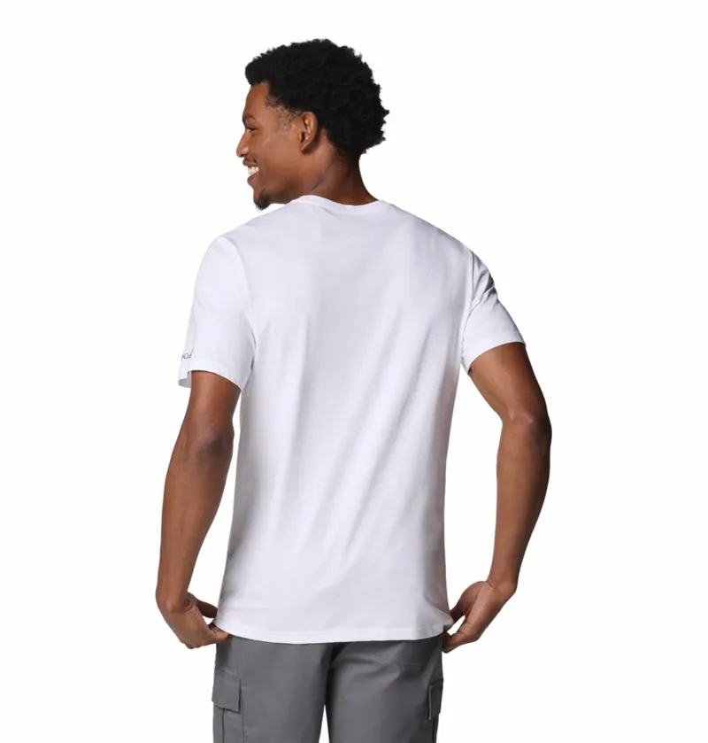 Columbia Mens Rapid Ridge Graphic Tee in Spray / Naturall-2