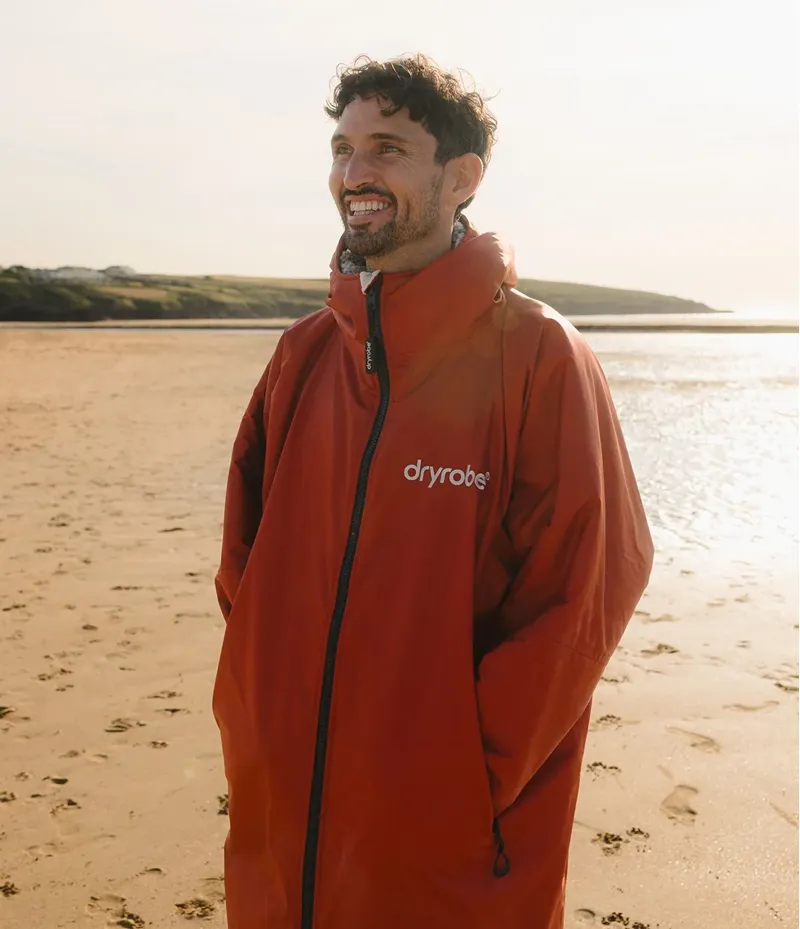Dryrobe Advance Long Sleeve Robe in Burnt Orange-5