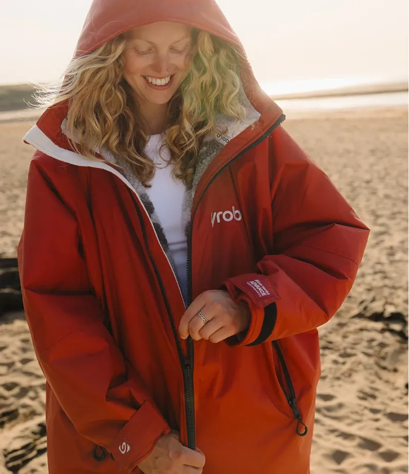 Dryrobe Advance Long Sleeve Robe in Burnt Orange-11