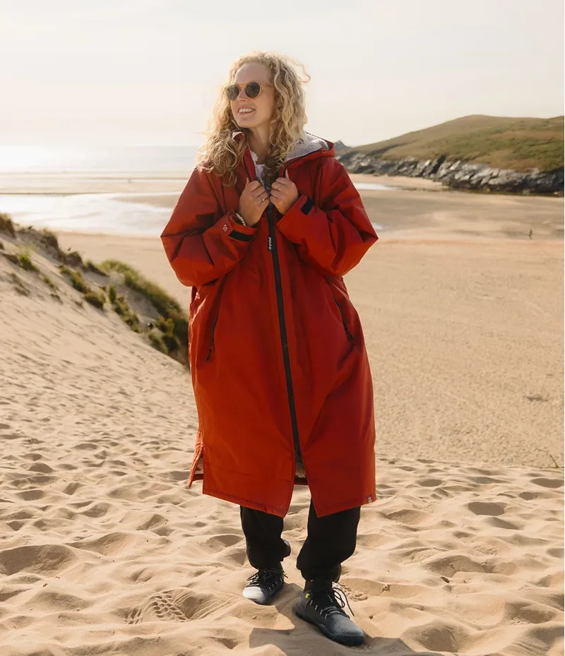Dryrobe Advance Long Sleeve Robe in Burnt Orange-12