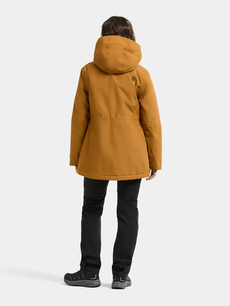 Didriksons Womens Essa Jacket in Spice Brown-4