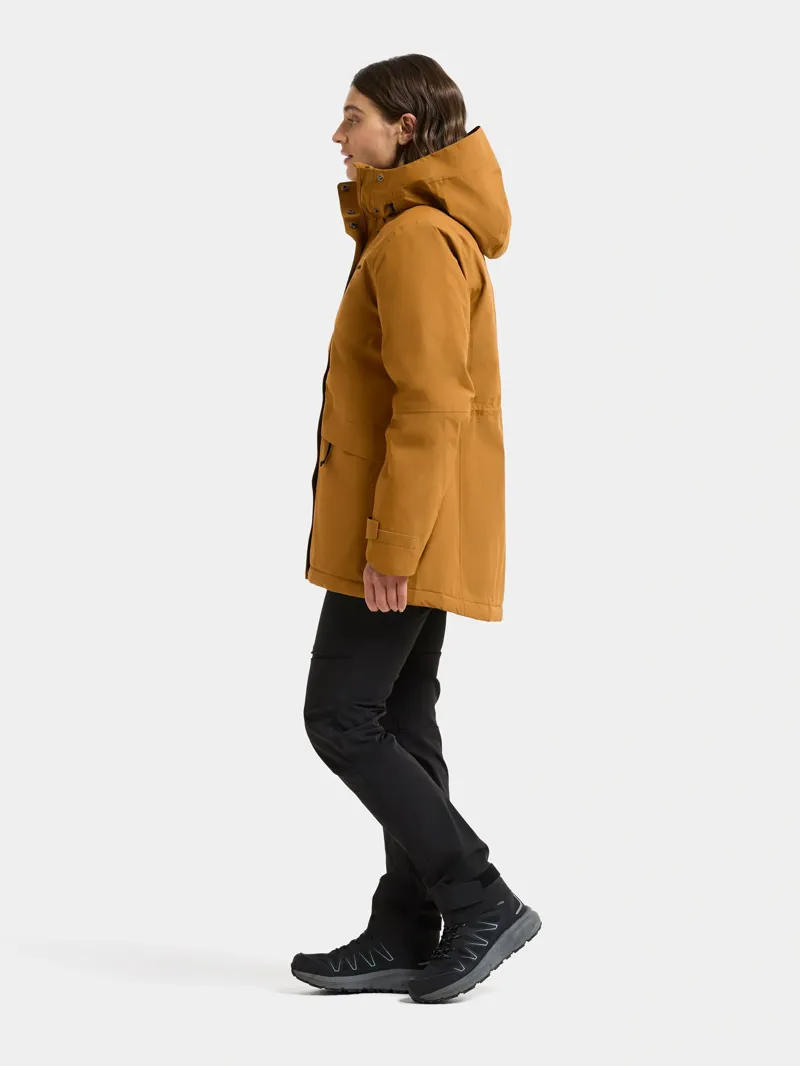 Didriksons Womens Essa Jacket in Spice Brown-2