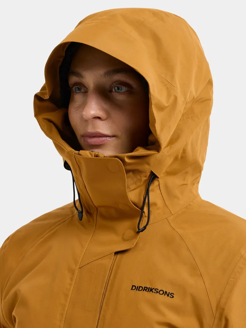 Didriksons Womens Essa Jacket in Spice Brown-5