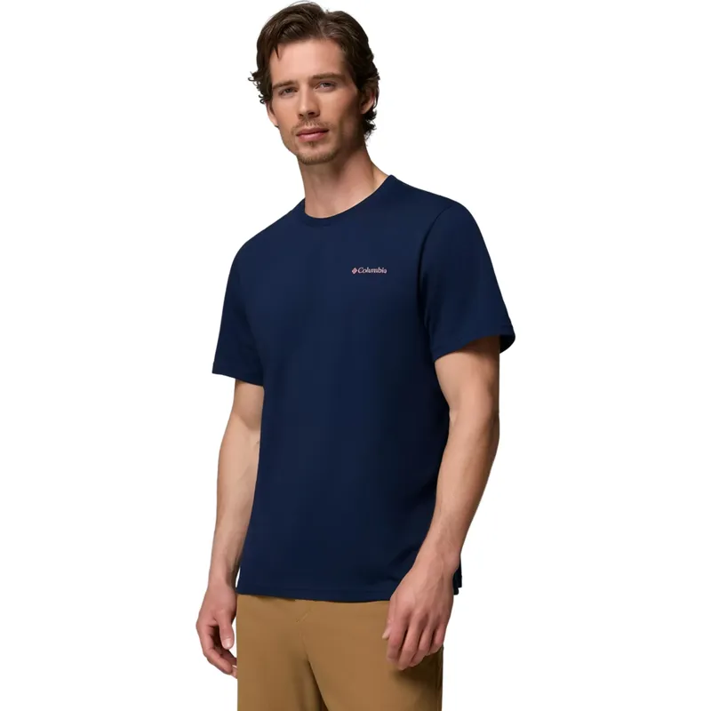 Columbia CSC Heavyweight Back Graphic Men's T-Shirt in Collegiate Navy-3