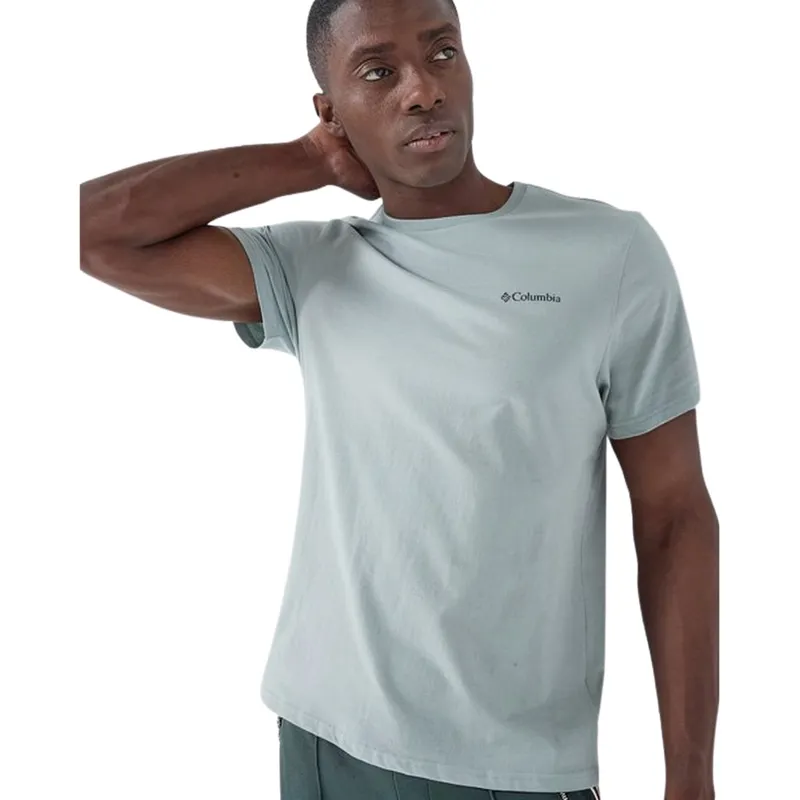 Columbia CSC Heavyweight Back Graphic Men's T-Shirt in Crushed Blue/Scoped View