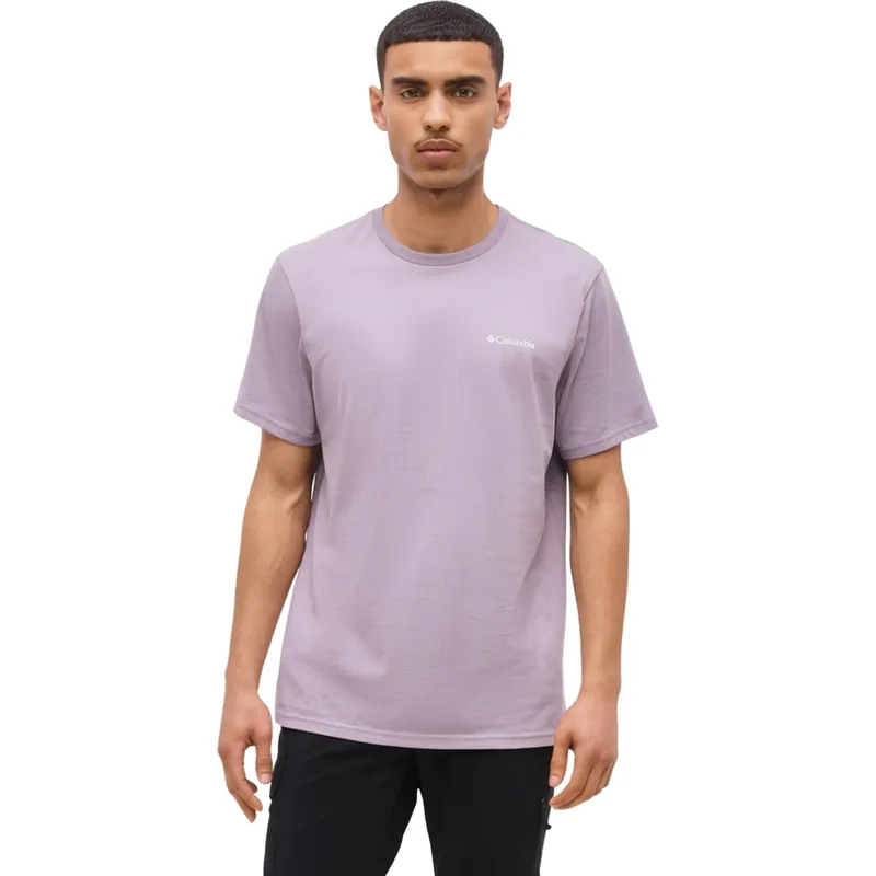 Columbia CSC Heavyweight Back Graphic Men's T-Shirt in Shale Purple/Scoped View