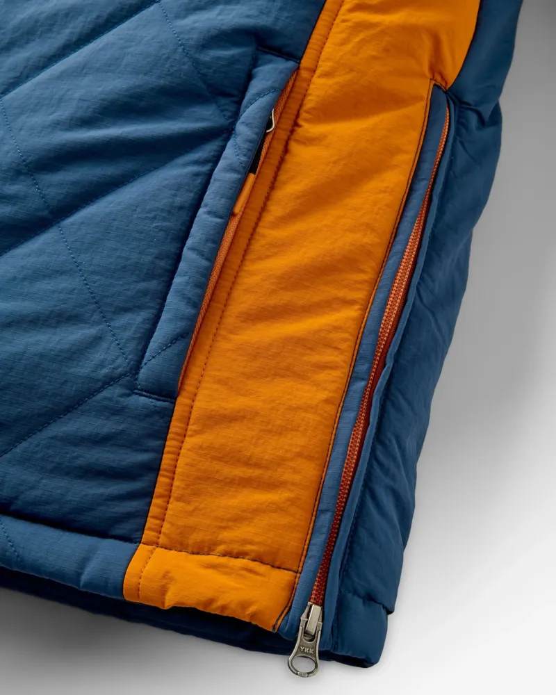 Passenger Womens Ocean Recycled Insulated Anorak in Rich Navy / Dark Denim-4