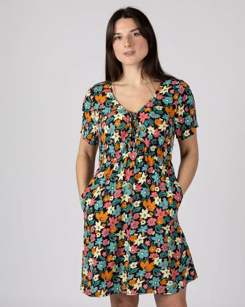 Saltrock Womens Holidaze Dress in Dark Grey-1