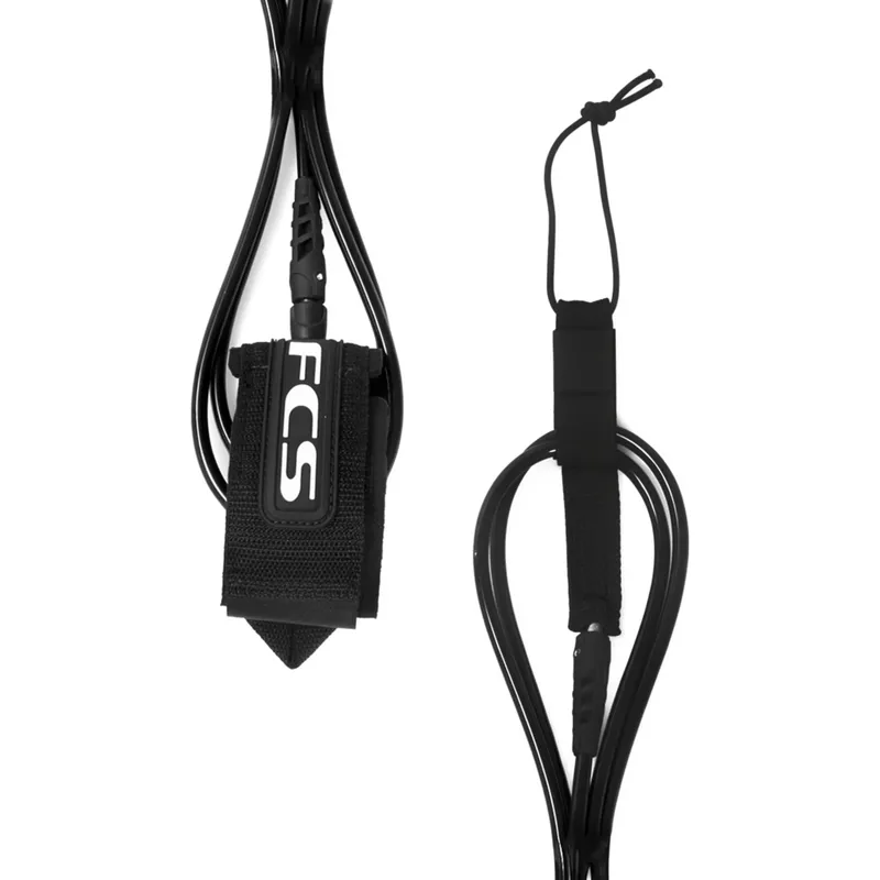 FCS Competition Classic Leash 6ft in Black-1