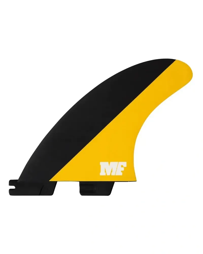 FCS II Mick Fanning PC Tri Retail Fins Medium in Black/Mango-1