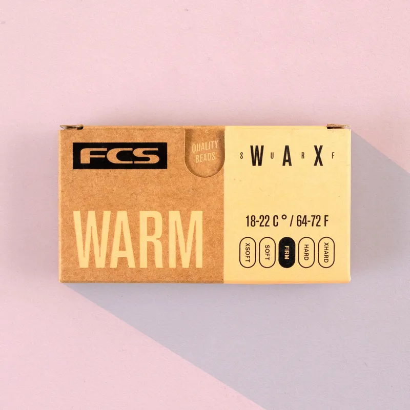 FCS Warm Surf Wax in White-1
