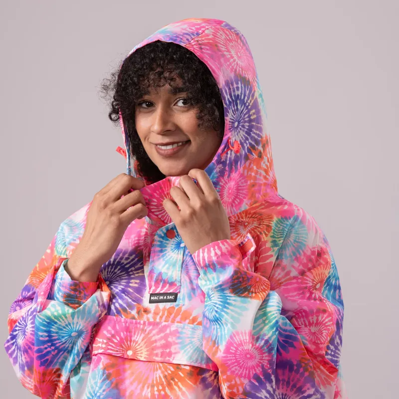 Mac In A Sac Festival Poncho in Tie Dye-9