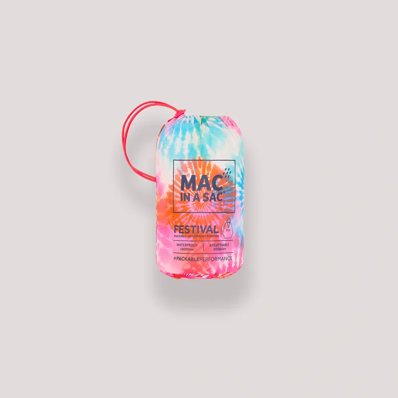 Mac In A Sac Festival Poncho in Tie Dye-10