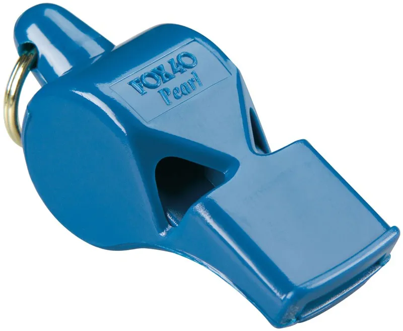 Fox 40 Pearl Safety Whistle and Strap in Blue