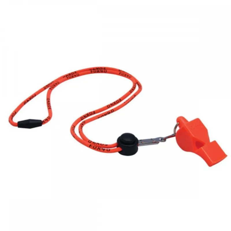 Fox 40 Pearl Safety Whistle and Strap in Blue-1