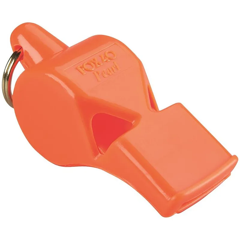 Fox 40 Pearl Safety Whistle and Strap in Orange