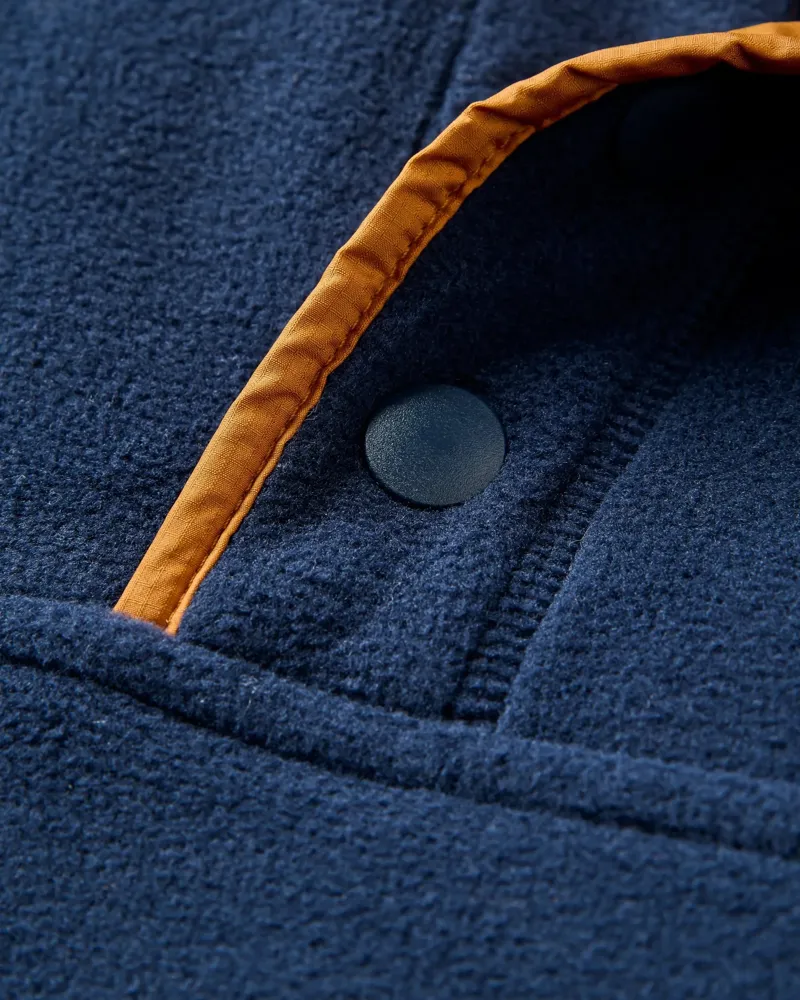 Passenger Men's Dusk Recycled Polartec Fleece in Rich Navy-6