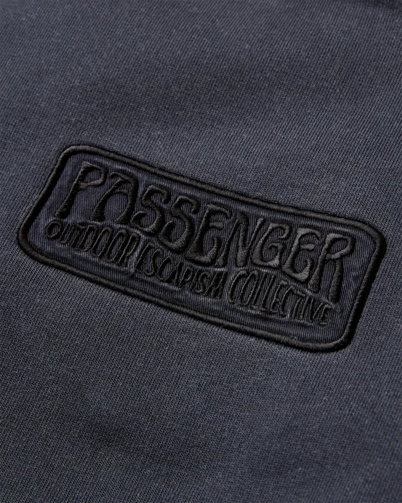 Passenger Mens Boundless Relaxed Fit Hoodie in Faded Black-1