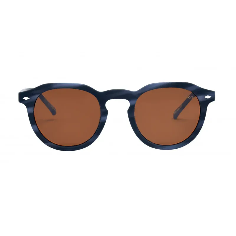 I-Sea Blair Men's Sunglasses in Blue with Brown Lens