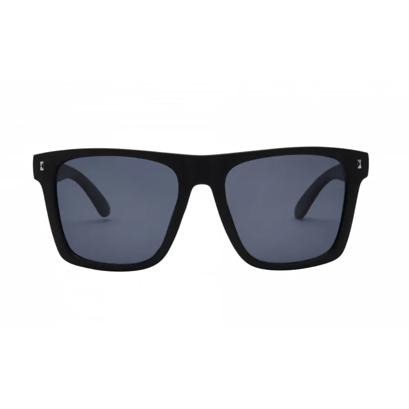 I-Sea Limits Men's Sunglasses in Black/Smoke Polarised