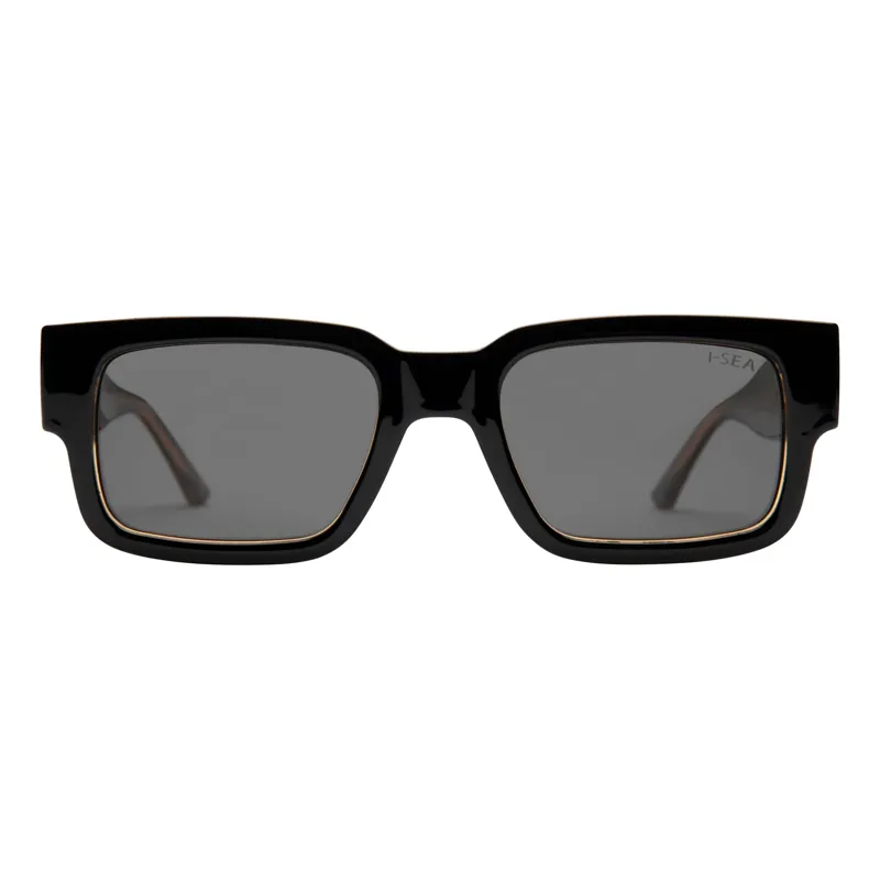 I-Sea Mens Cole Houshmand in Black Leopard with Smoke Polarised Lens
