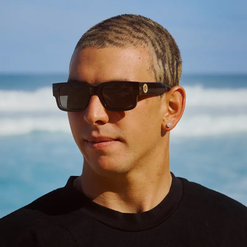 I-Sea Mens Cole Houshmand in Black Leopard with Smoke Polarised Lens-3