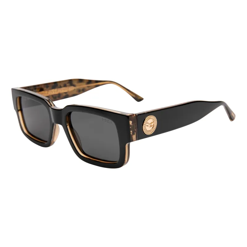 I-Sea Mens Cole Houshmand in Black Leopard with Smoke Polarised Lens-1