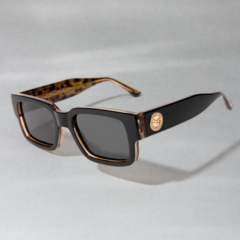 I-Sea Mens Cole Houshmand in Black Leopard with Smoke Polarised Lens-2