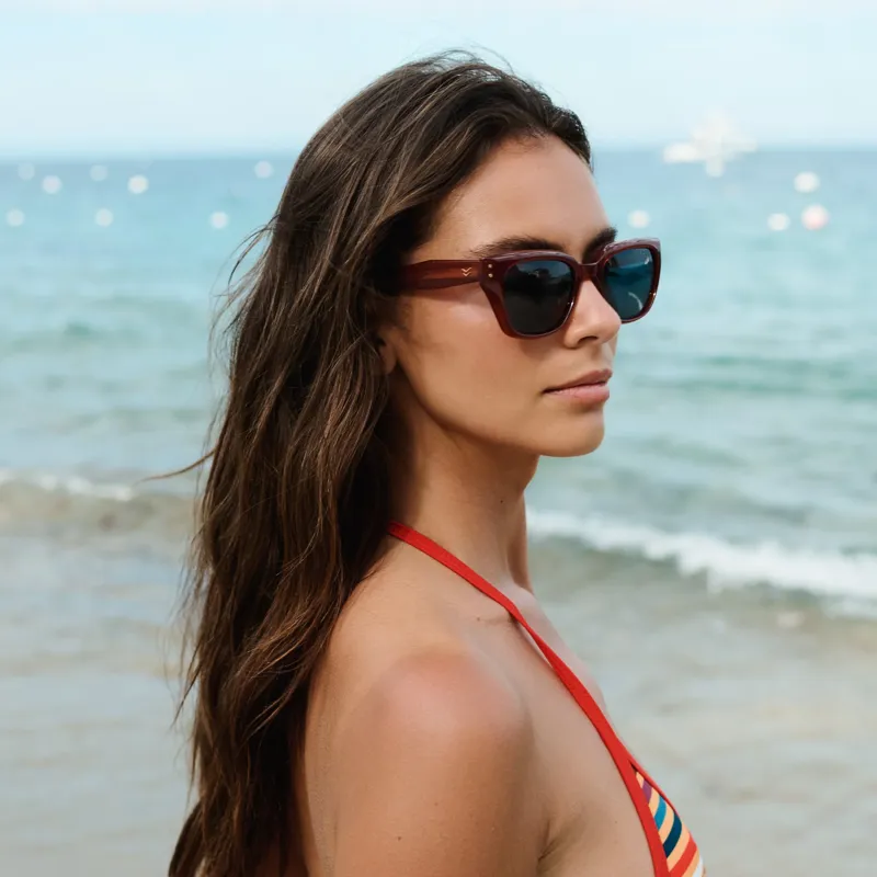 I-Sea Nova Women's Sunglasses in Ginger/Sky-3
