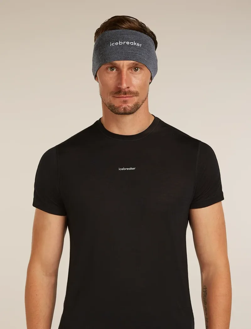 Icebreaker 200 Oasis Headband in Jet Heather-6