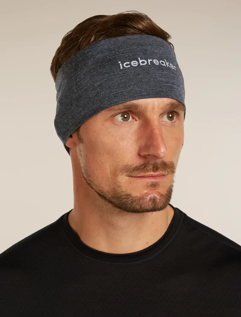Icebreaker 200 Oasis Headband in Jet Heather-5