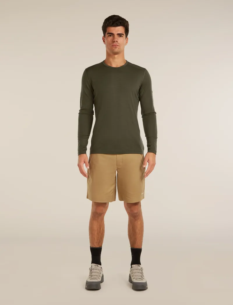 Icebreaker Mens 200 Oasis Long Sleeve Crewe Base Layer in Dark Loden-2