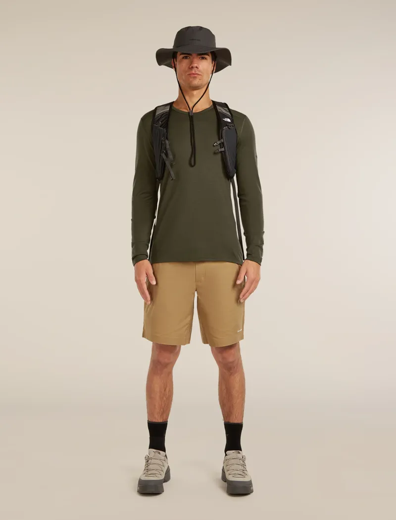 Icebreaker Mens 200 Oasis Long Sleeve Crewe Base Layer in Dark Loden-3